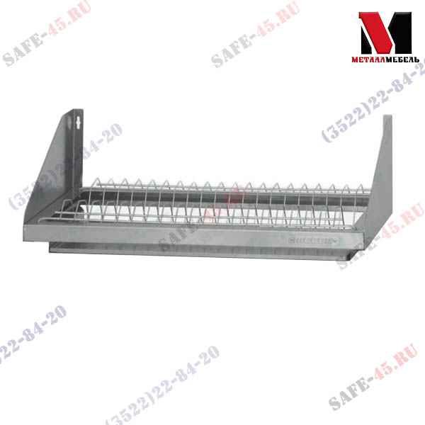 Полка для сушки посуды ПСПн - 1000*300*180 "Norma Inox", "стаканы", нерж (поддон)