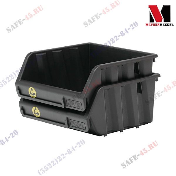 Ящик пластиковый Практик ESD 200x157x90.2 Ящик пластиковый Практик ESD 200x157x90.2