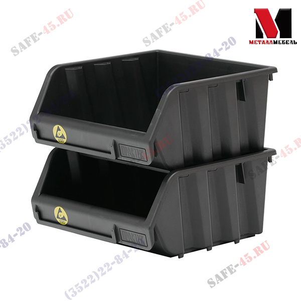 Ящик пластиковый Практик ESD 200x157x90.3 Ящик пластиковый Практик ESD 200x157x90.3